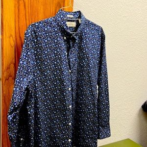 Men’s floral print dress shirt